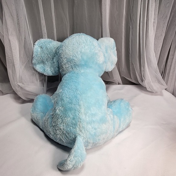 Baby Ganz Sweet Sammie Blue Elephant Polka Dot feet 20inch Stuffed Plush Animal - Picture 7 of 13